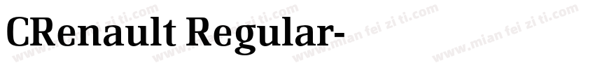 CRenault Regular字体转换